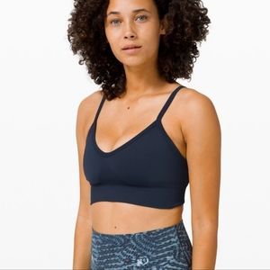 Lululemon Ebb to Street sports bra navy blue 8
